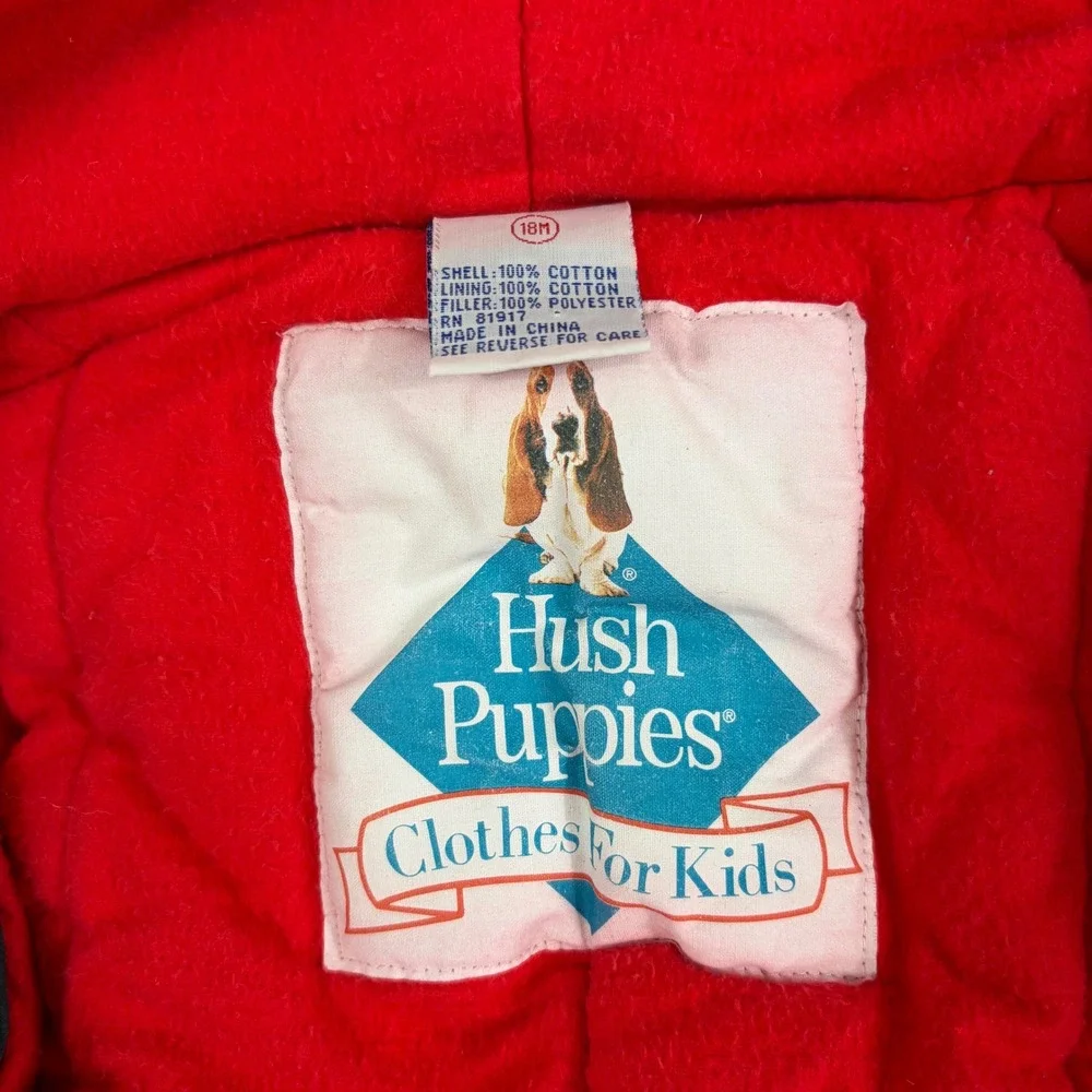 HUSH PUPPIES Vintage Multicolor Primary Colorblock Snowsuit 18M‎